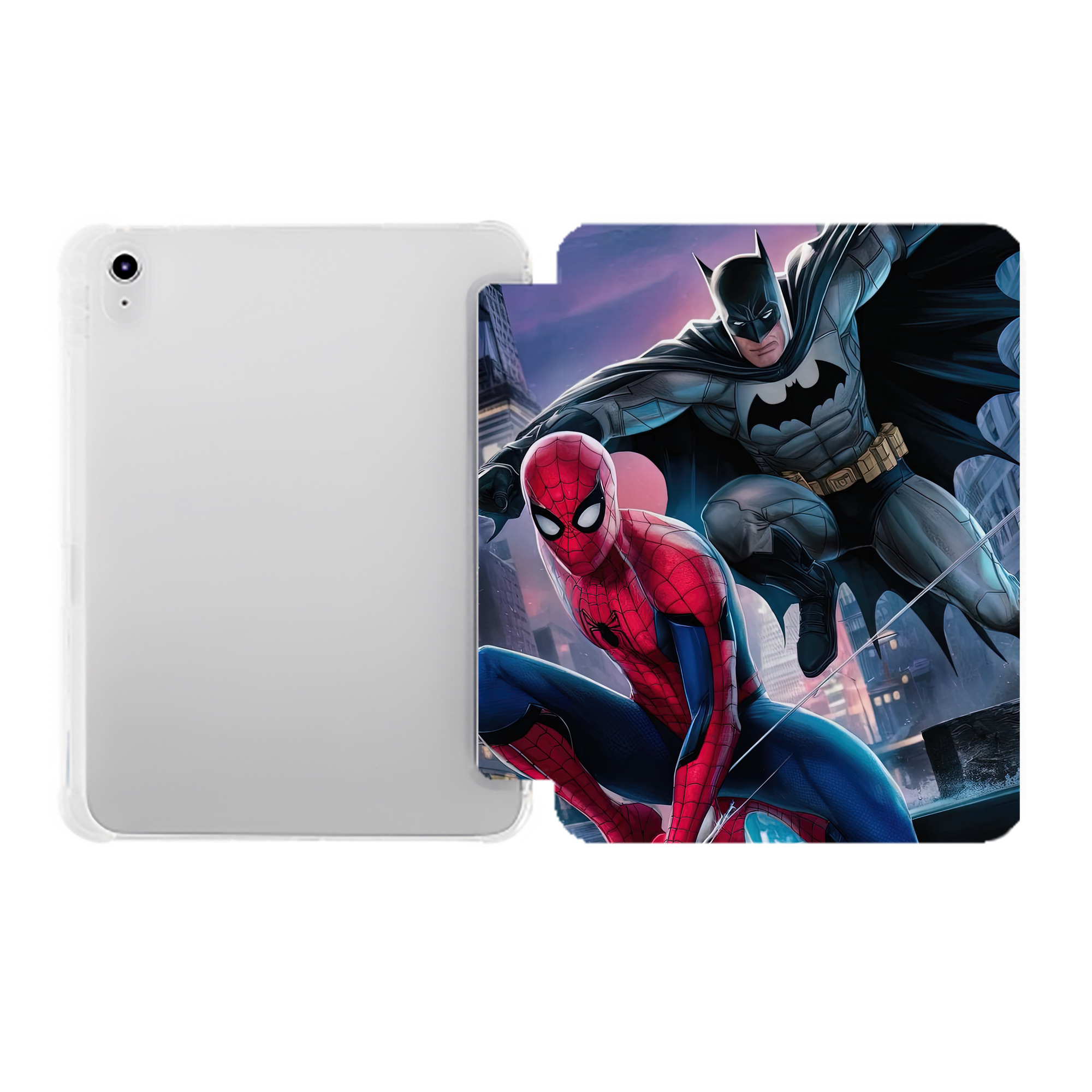 （画像用） Spider Man スパイダーマン IPad ケース ペン収納付き 三つ折りスタンド PUレザー×シリコン 対応機種9.5/10.5/10.9インチ
